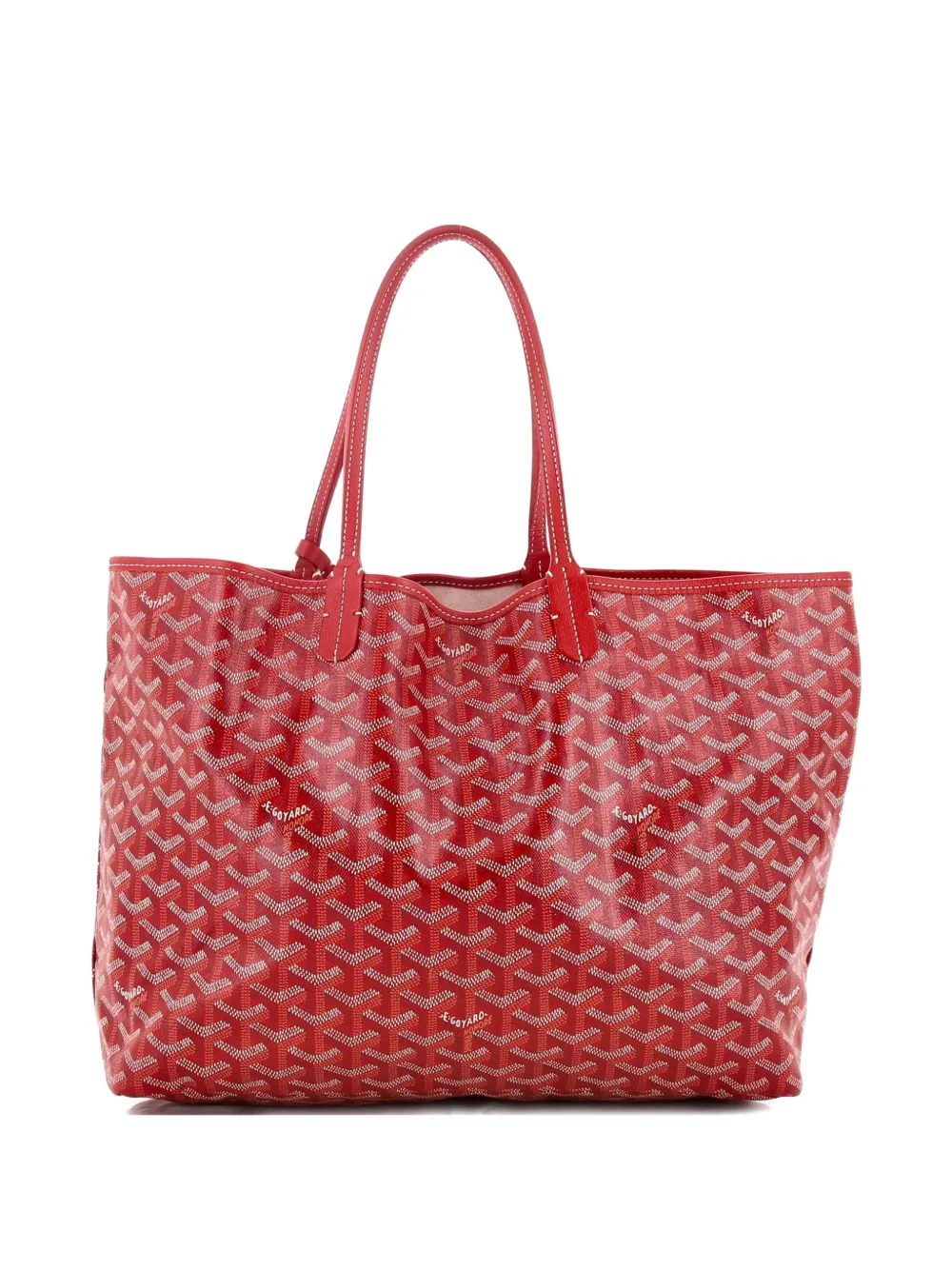 Goyard Pre-Owned Borsa tote Saint Louis PM in tela cerata - Rosso