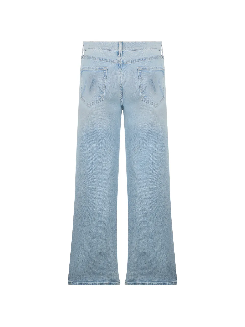 MOTHER Jeans met wijde pijpen en vervaagd effect Blauw