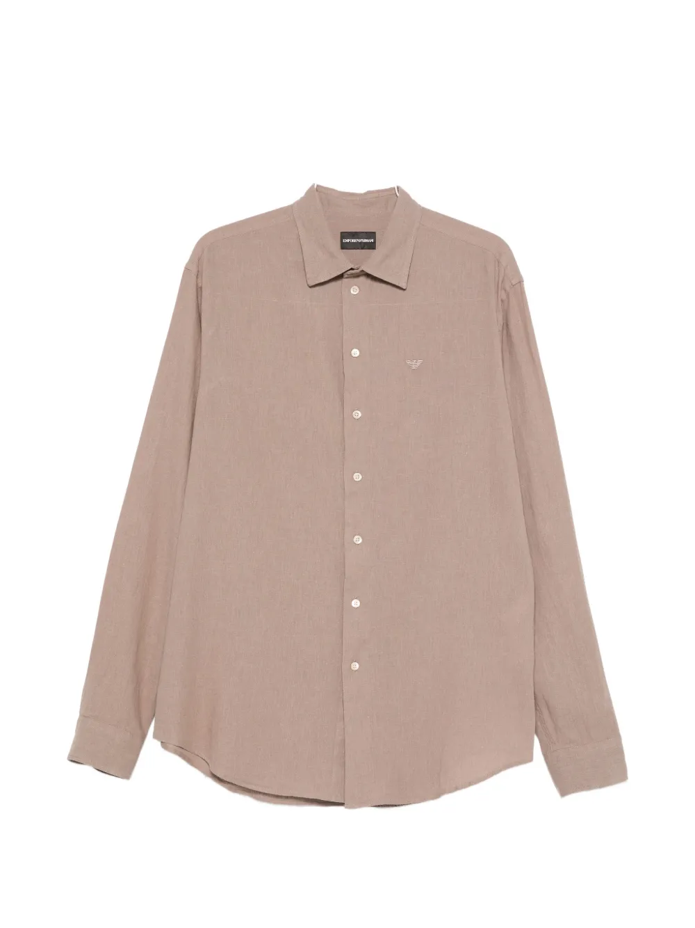 Emporio Armani button linen shirt - Toni neutri