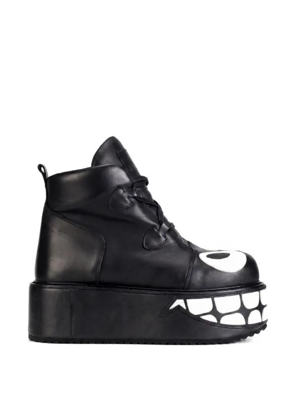 SWEAR Smiley プラットフォーム アンクルブーツ | ブラック | FARFETCH JP