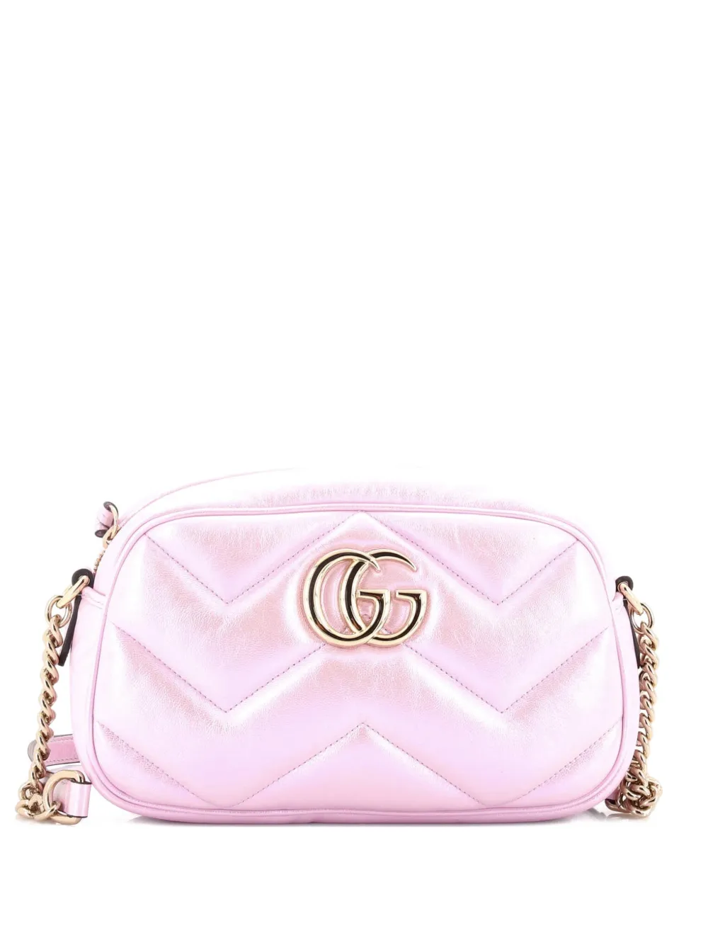 Gucci Pre-Owned GG Marmont Chevron Iridescent Leather Small shoulder bag - Multicolore