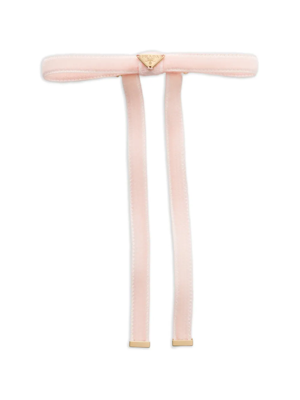Prada Velvet hair clip - Rosa