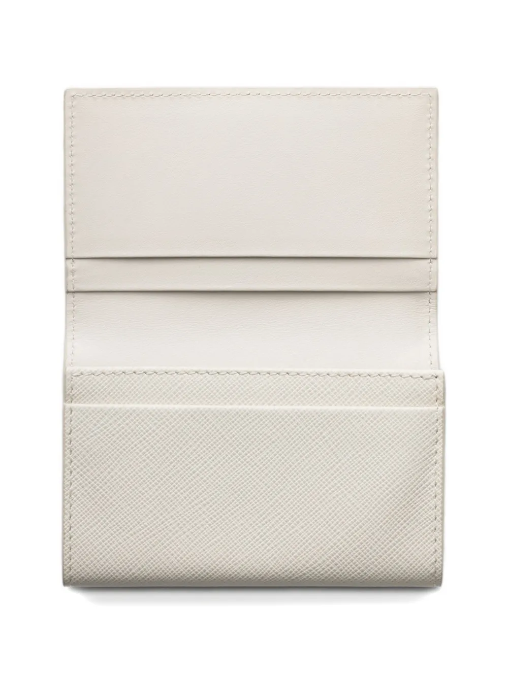 Prada Saffiano leren portemonnee Beige