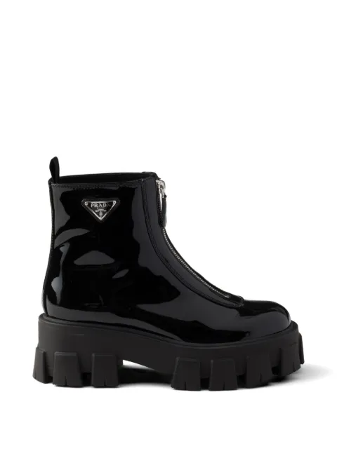 Prada モノリス レザーブーツ