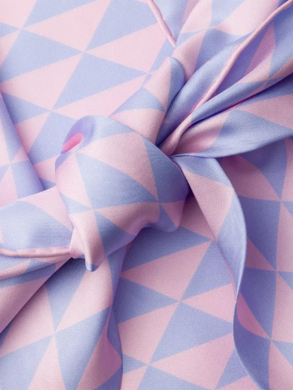 Prada シルクツイル スカーフ | ピンク | FARFETCH JP