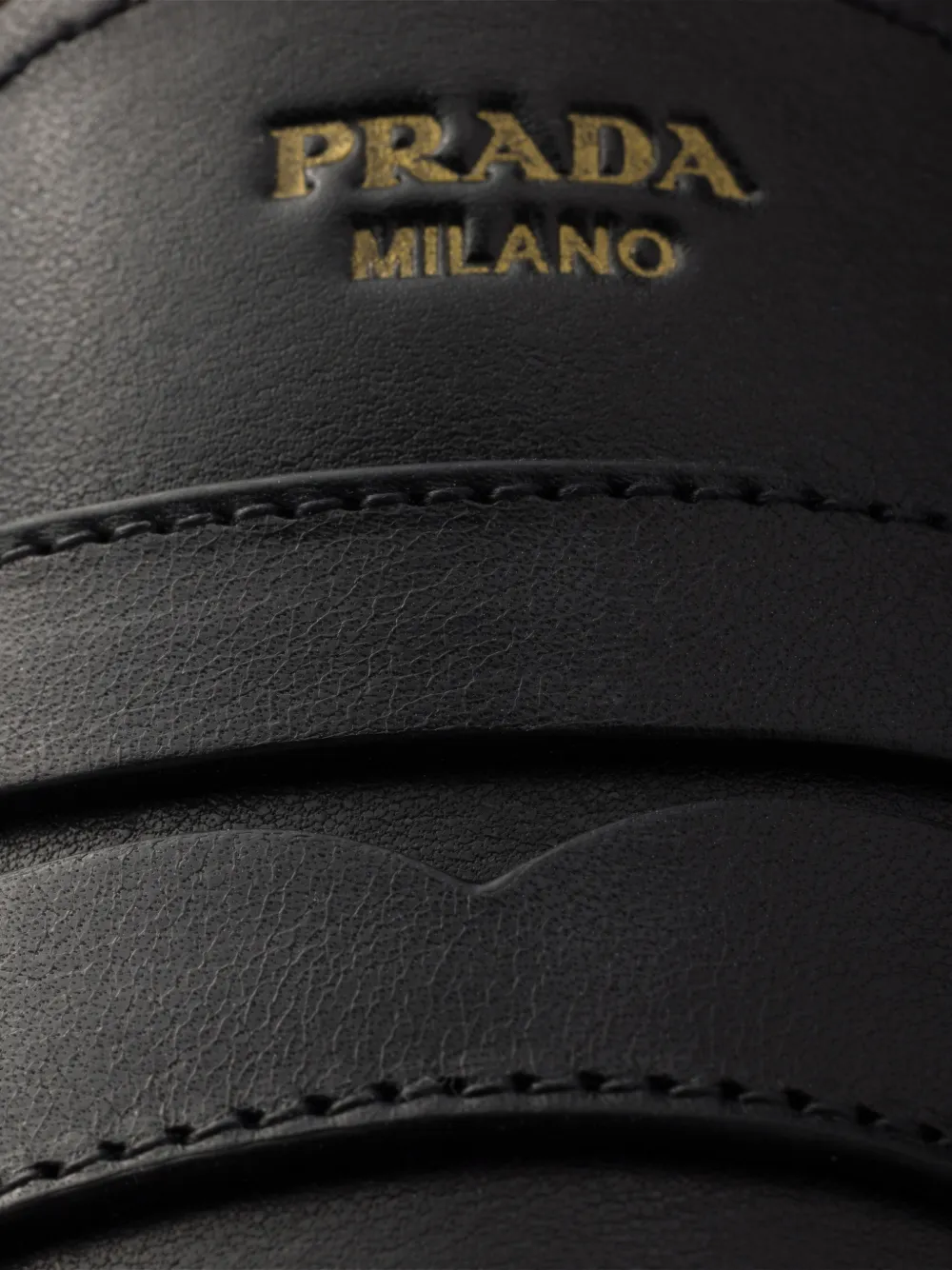 Prada Leren loafers Zwart