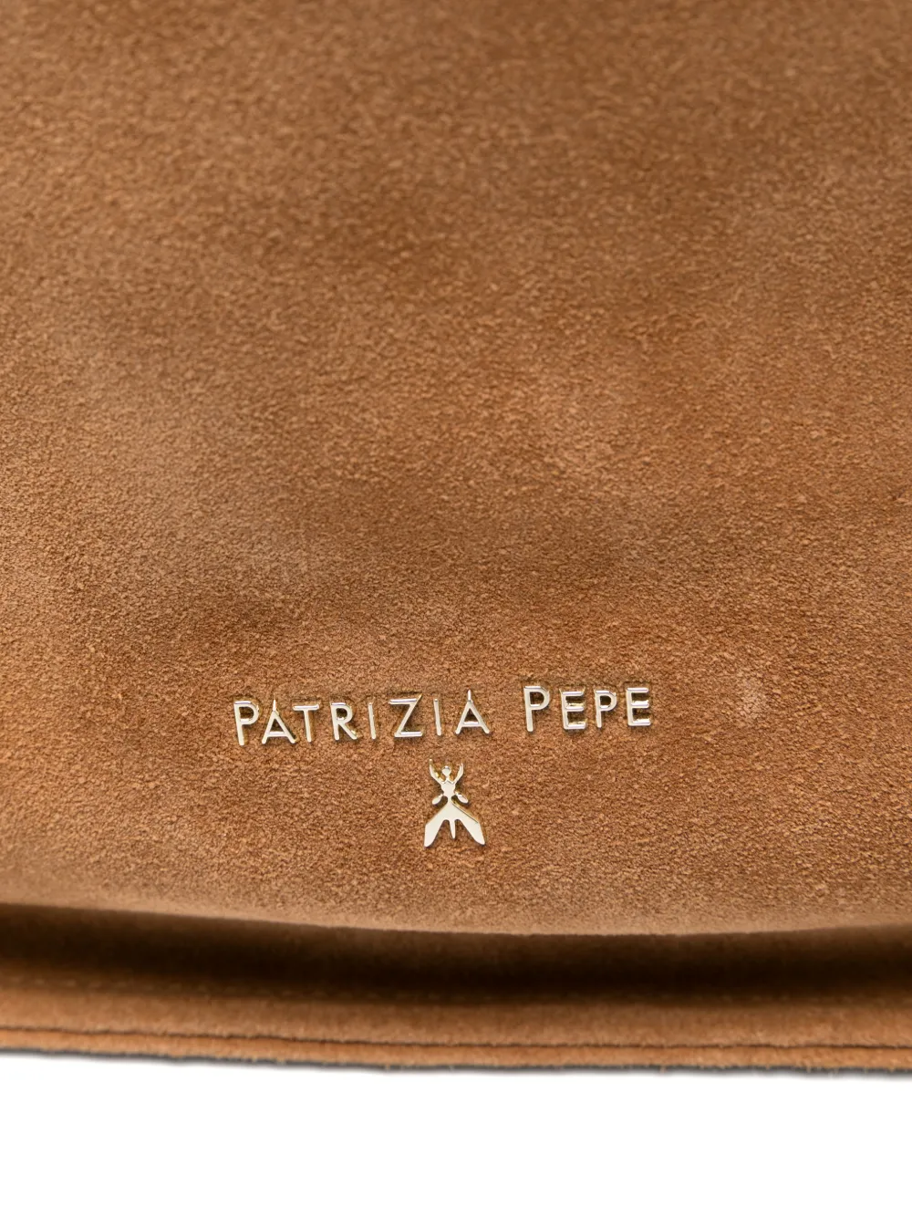 Patrizia Pepe Suède shopper Bruin