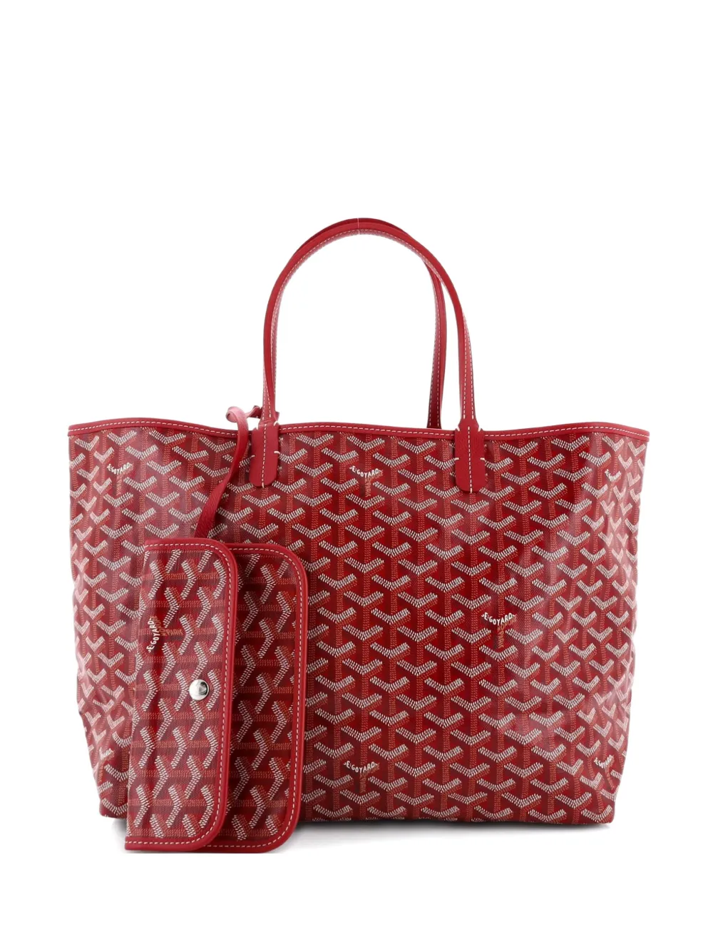 Goyard Pre-Owned Borsa tote Saint Louis PM in tela cerata - Rosso