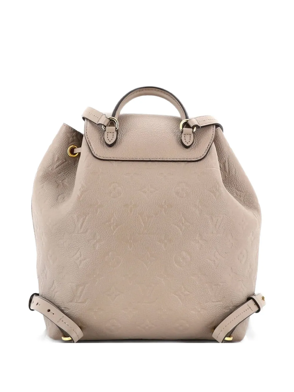  Louis Vuitton Pre-owned Montsouris Nm Monogram Empreinte Leather Pm Backpack - Neutrals 