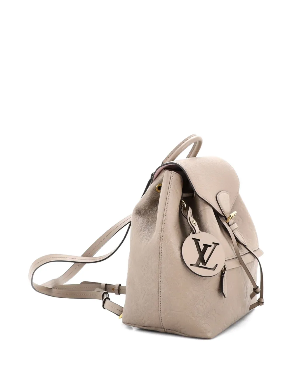  Louis Vuitton Pre-owned Montsouris Nm Monogram Empreinte Leather Pm Backpack - Neutrals 