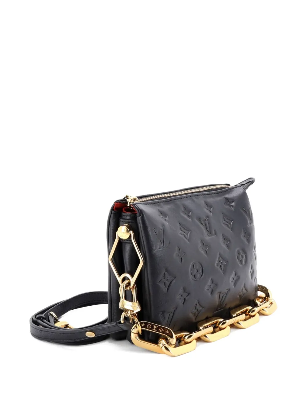 Coussin Bag Monogram Embossed Lambskin Bb Crossbody Bag