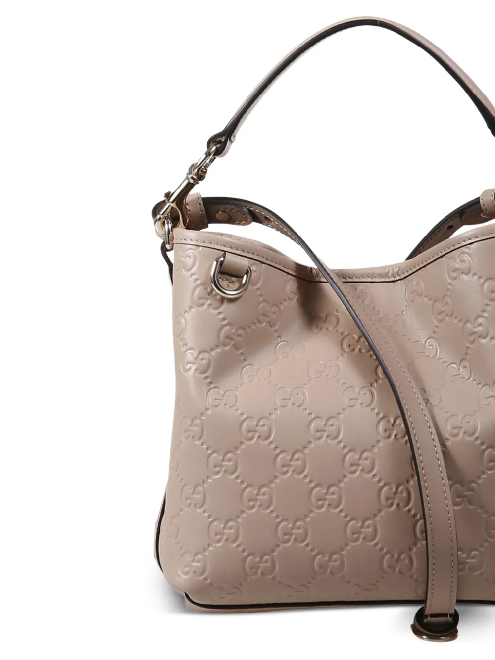 Gucci GG Emblem kleine shopper Beige