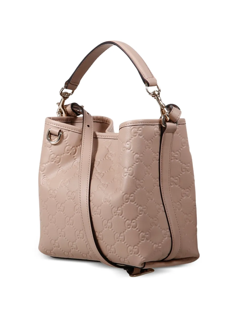 Gucci GG Emblem kleine shopper Beige