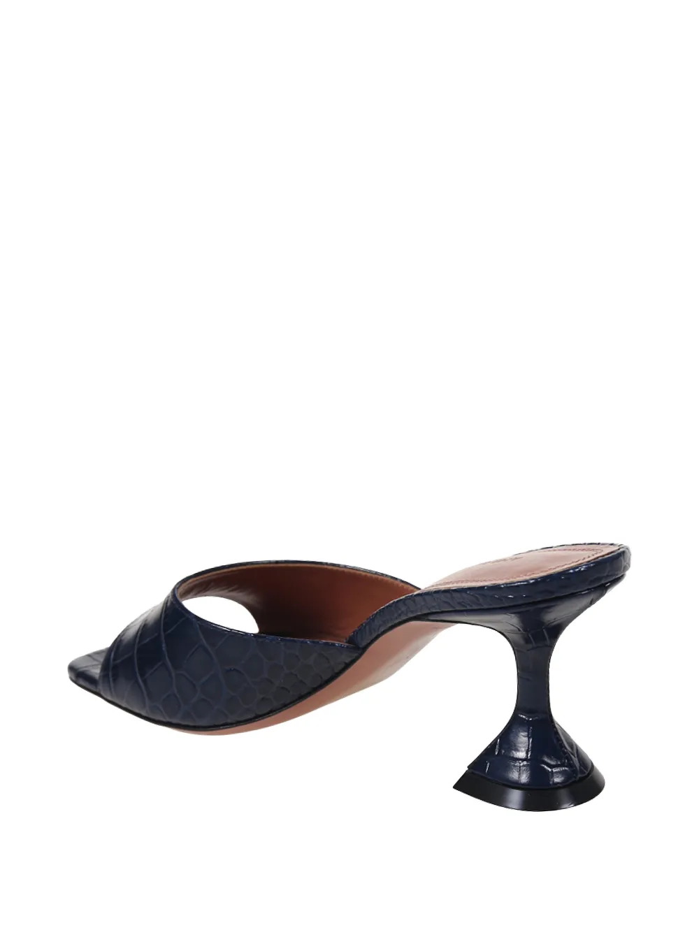 Amina Muaddi Lupita croc-print pumps Blauw