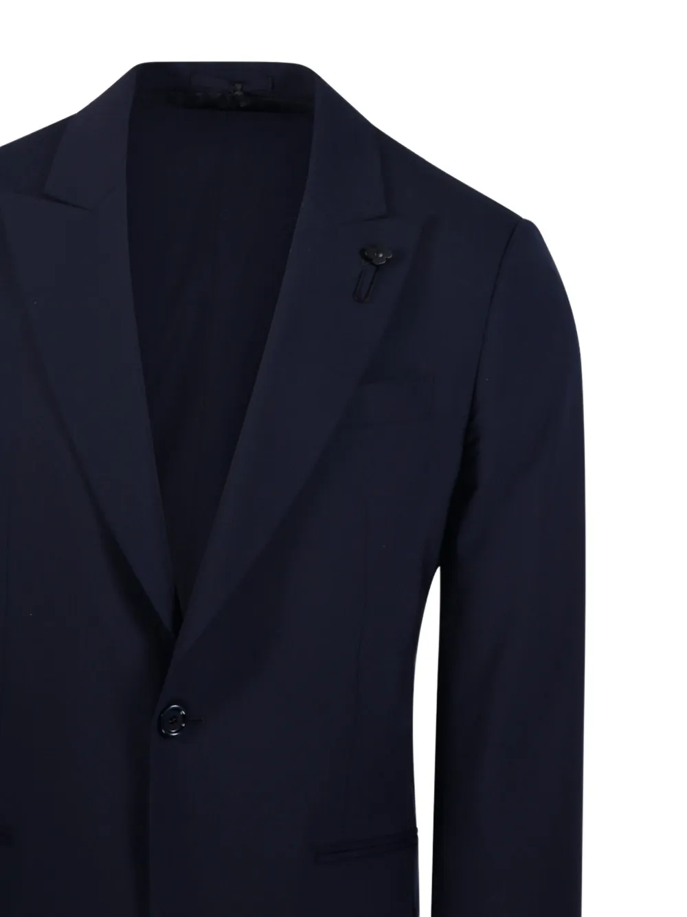 Lardini Blazer met enkele rij knopen Blauw