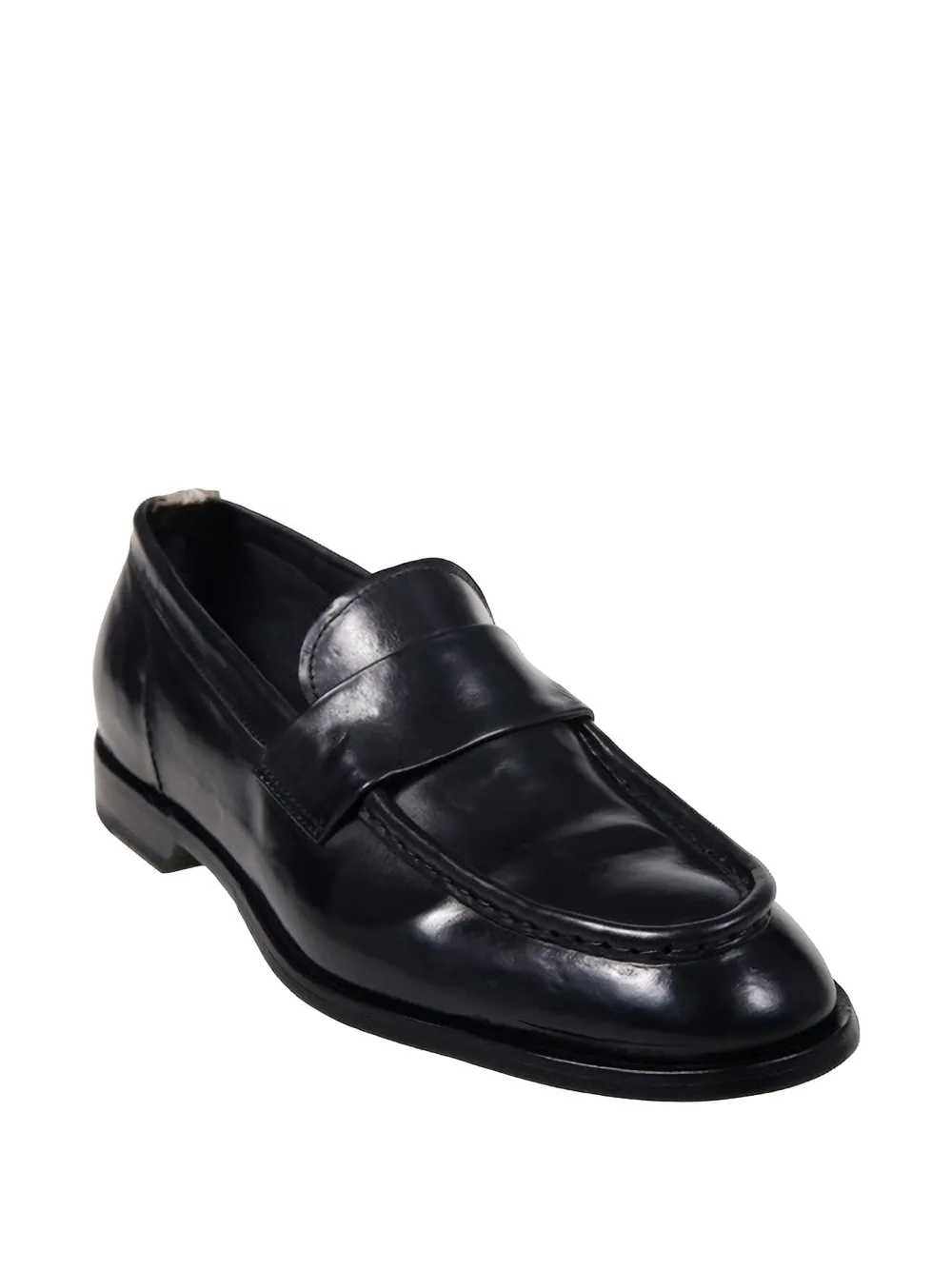 Officine Creative Leren loafers Zwart