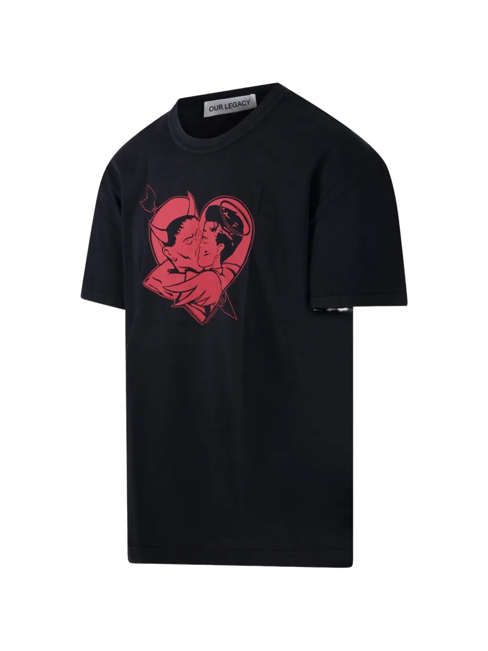 OUR LEGACY Loose T-shirt met print Zwart