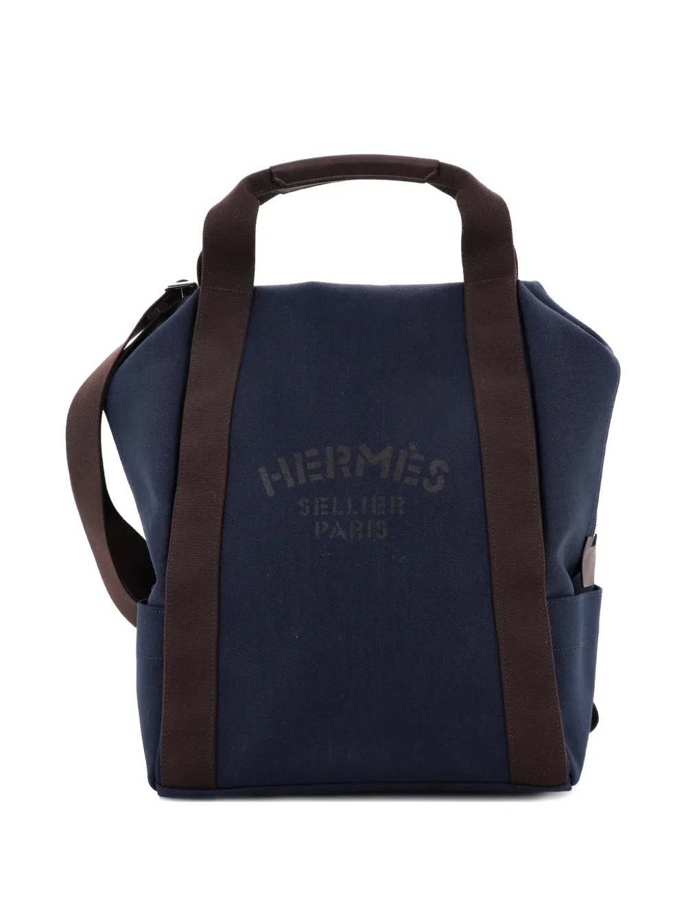 Hermès Pre-Owned Sac De Pansage Groom Canvas backpack - Blu