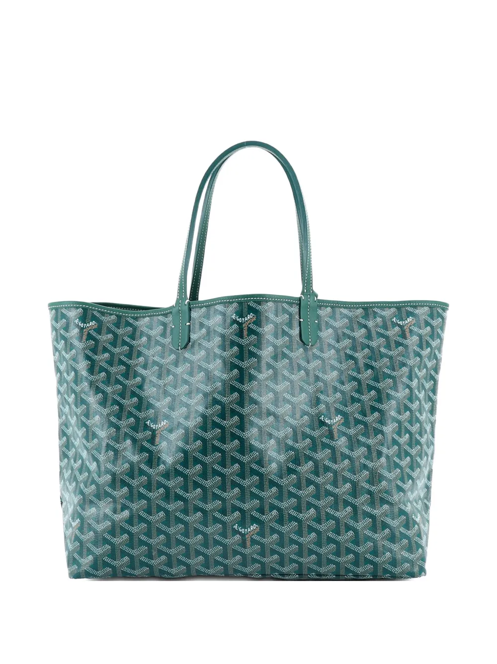  Goyard Pre-owned Saint Louis Coated Canvas Pm Tote Bag - Green 