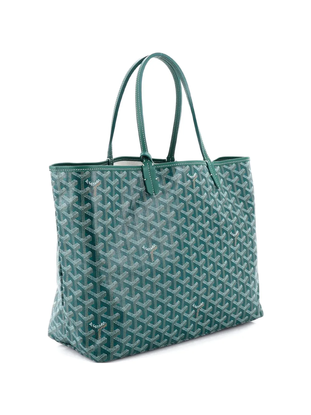  Goyard Pre-owned Saint Louis Coated Canvas Pm Tote Bag - Green 