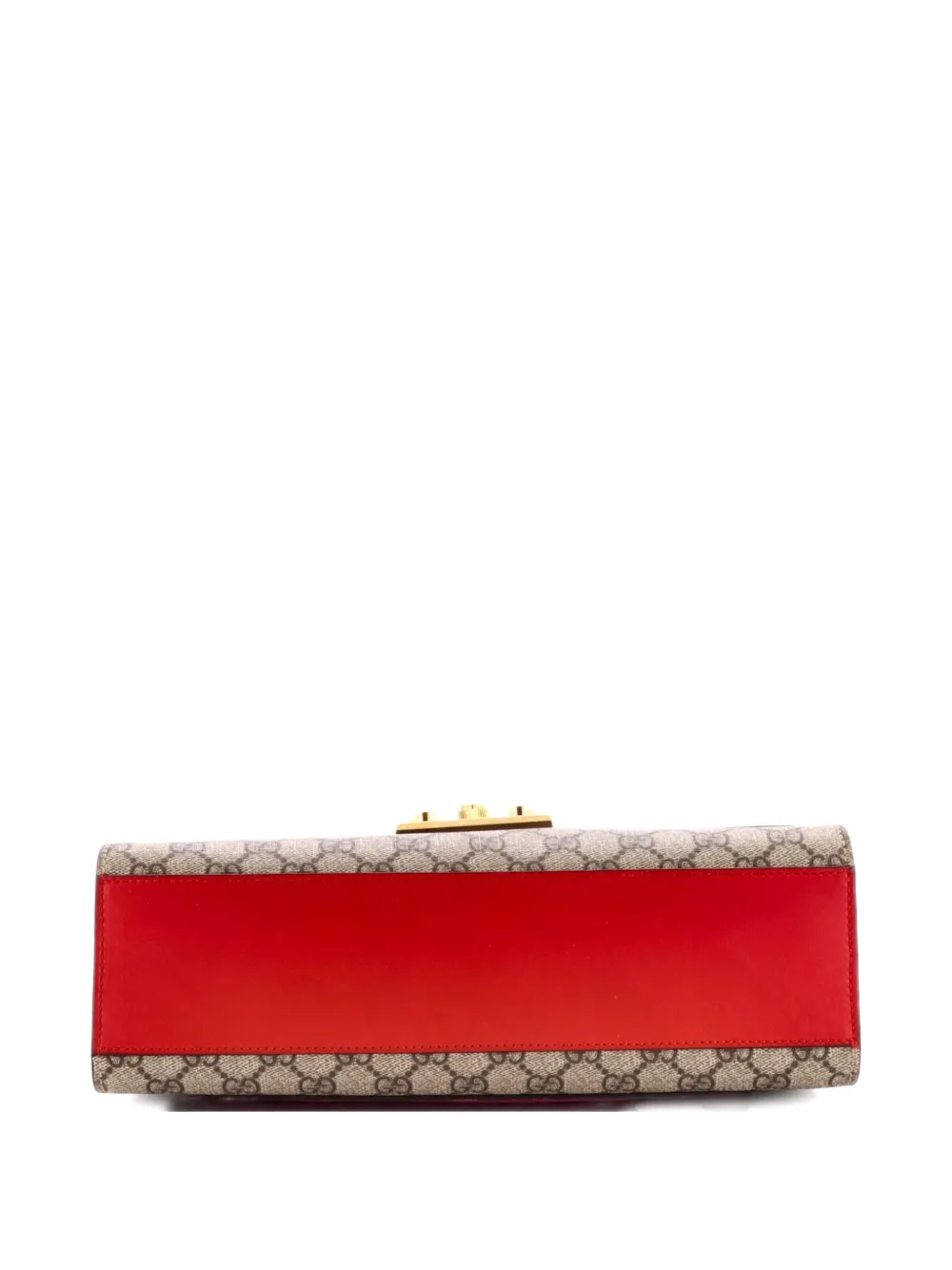 Padlock Gg Coated Canvas And Leather Medium Shoulder Bag