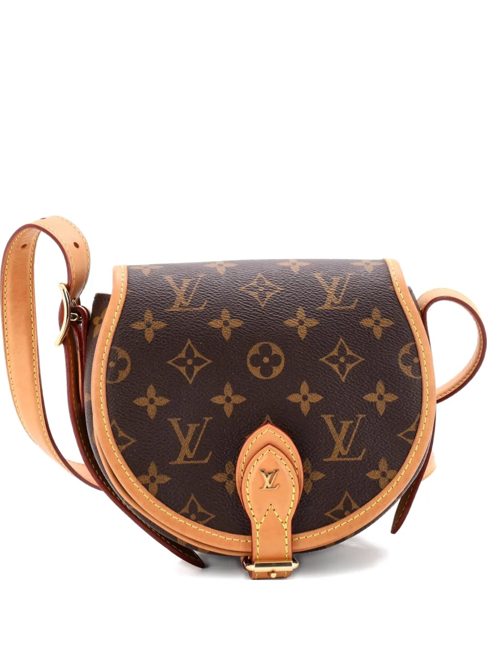 Louis Vuitton Pre-Owned Borsa a tracolla Tambourin NM in tela con monogramma - Marrone