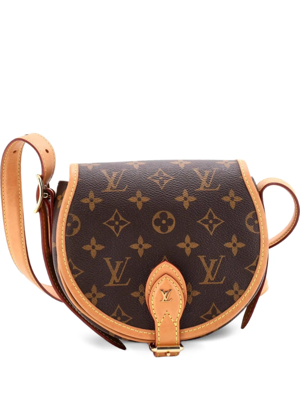 Louis Vuitton Pre-Owned Borsa a tracolla Tambourin NM in tela con monogramma - Marrone