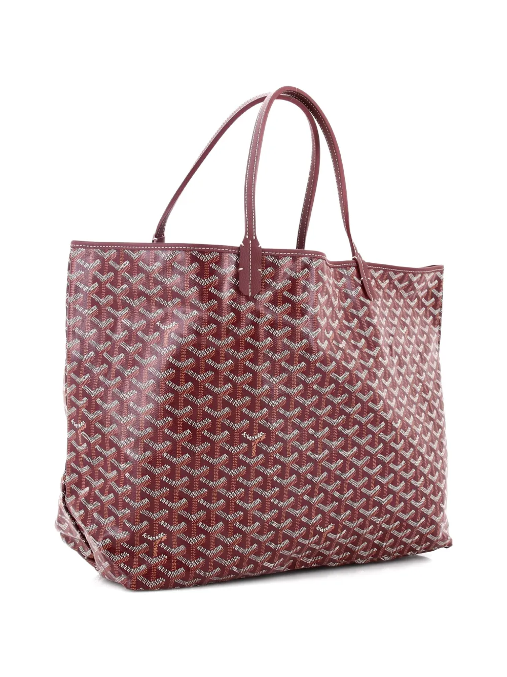  Goyard Pre-owned Saint Louis Coated Canvas Gm Tote Bag - Red 