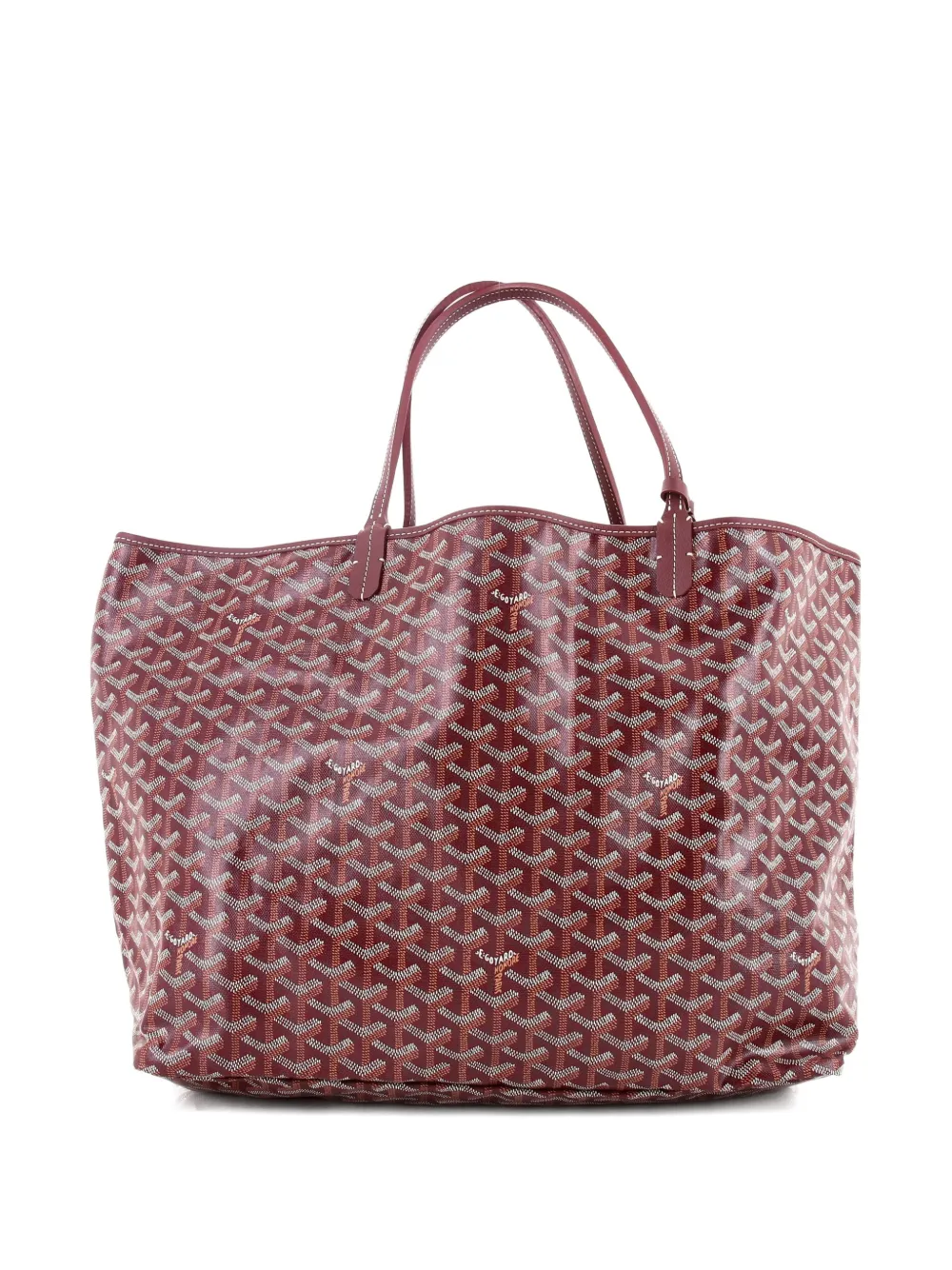  Goyard Pre-owned Saint Louis Coated Canvas Gm Tote Bag - Red 