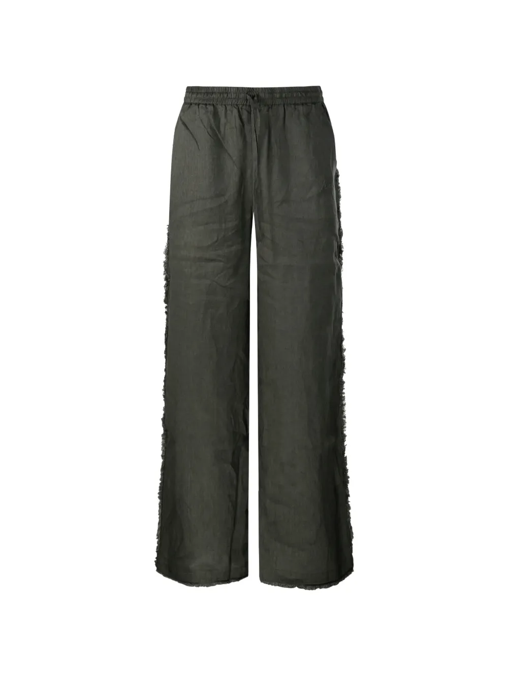 P.A.R.O.S.H. fringed-trim trousers - Grün