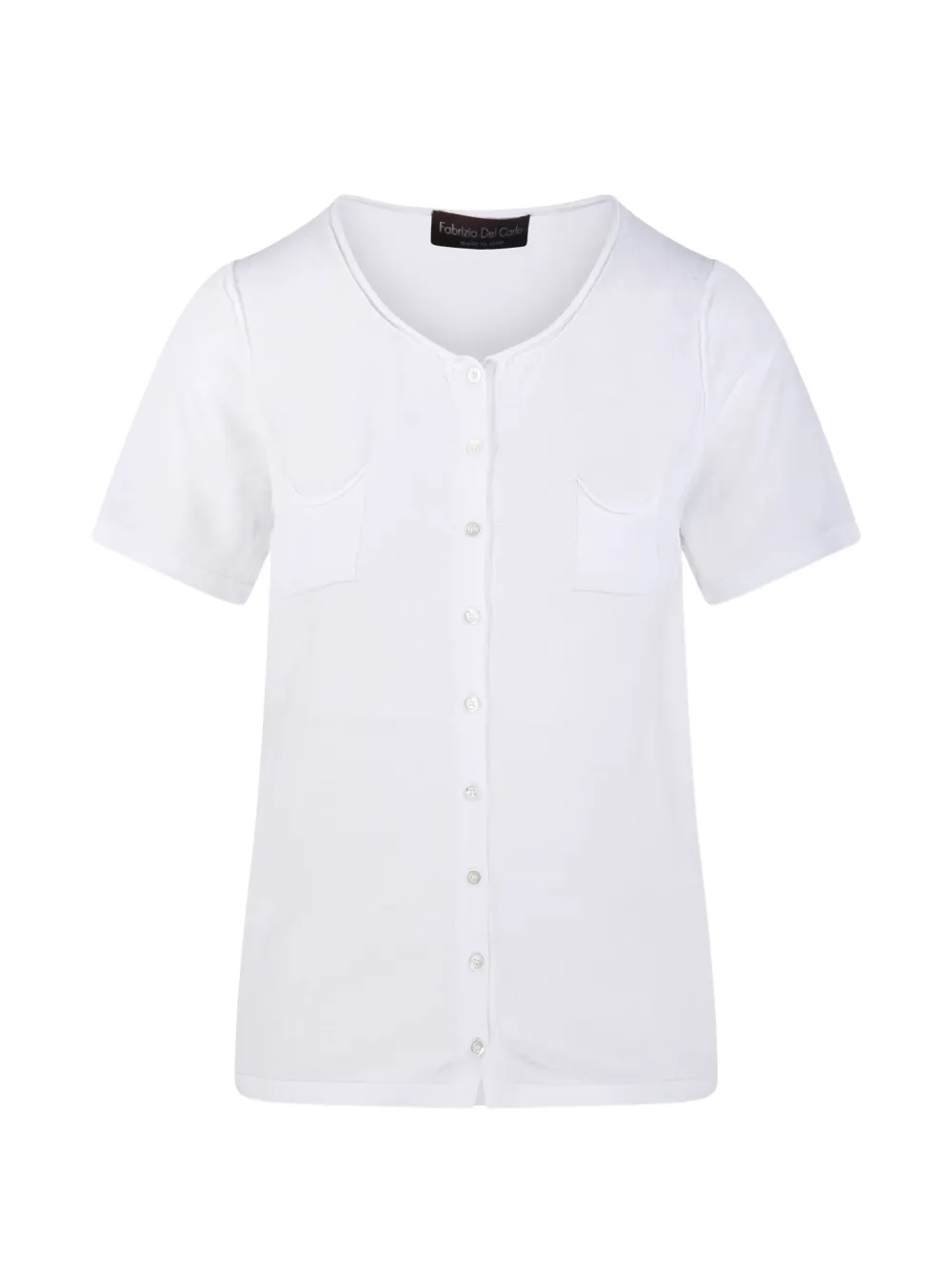 Fabrizio Del Carlo Cardigan con taschino - Bianco