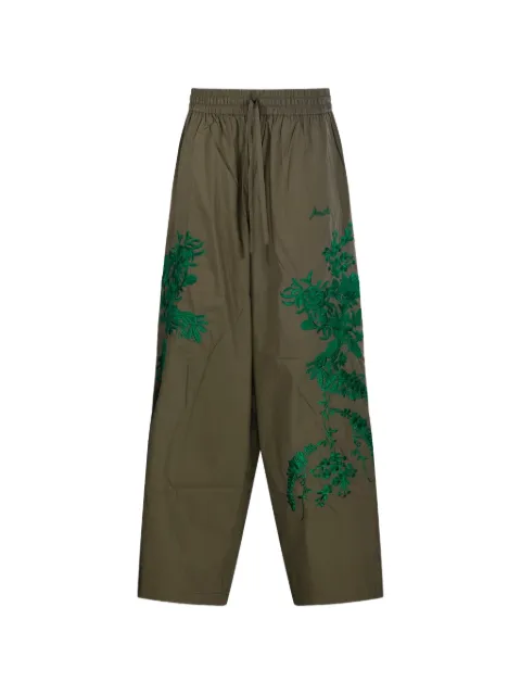P.A.R.O.S.H. floral-embroidered trousers