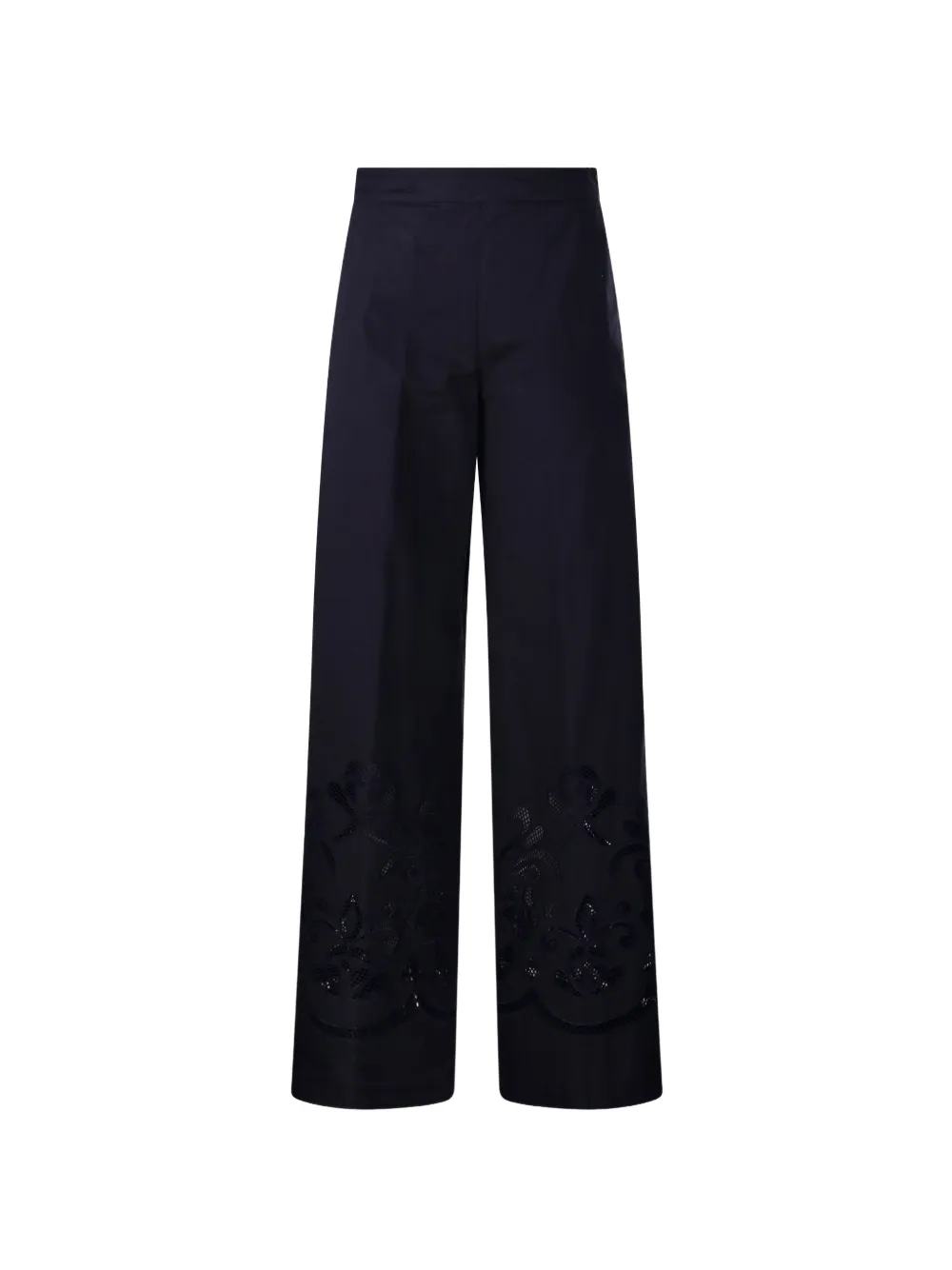 Forte Forte floral-appliqué trousers - Blu