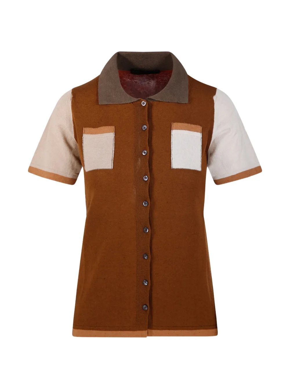 Fabrizio Del Carlo chest-pocket cardigan - Braun