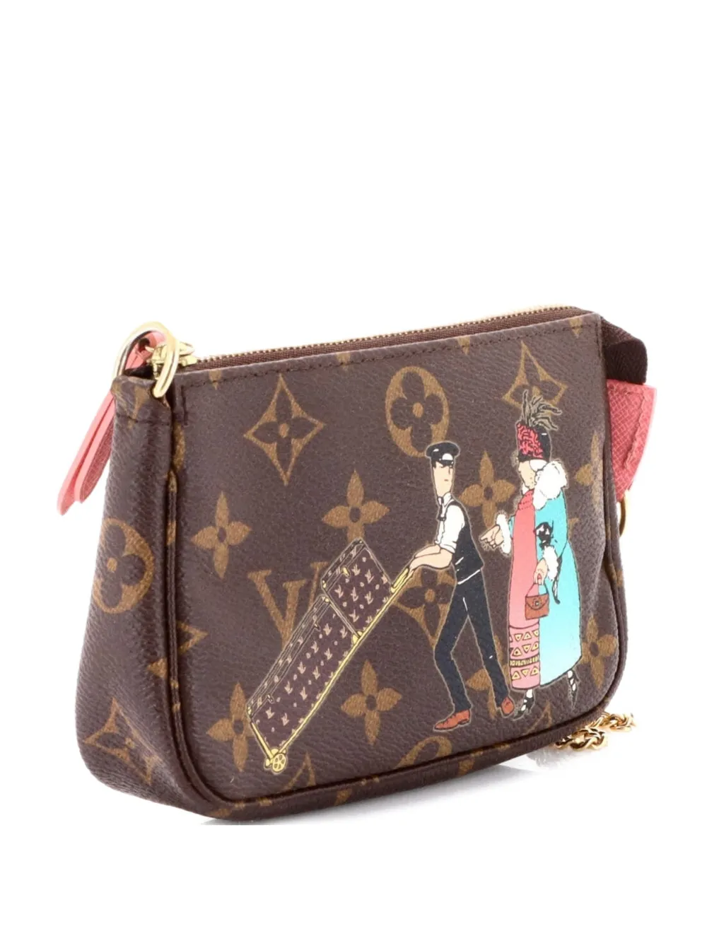 Louis Vuitton Pre-Owned Pochette Accessoires Limited Edition mini in tela con monogramma - Marrone