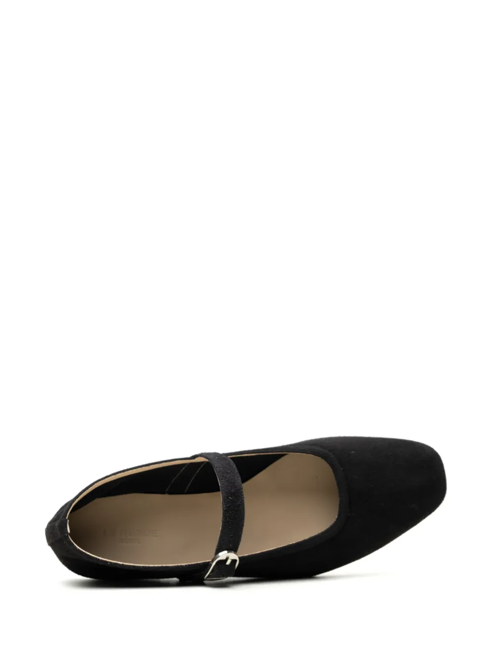 Le Monde Beryl buckle ballet flats Zwart
