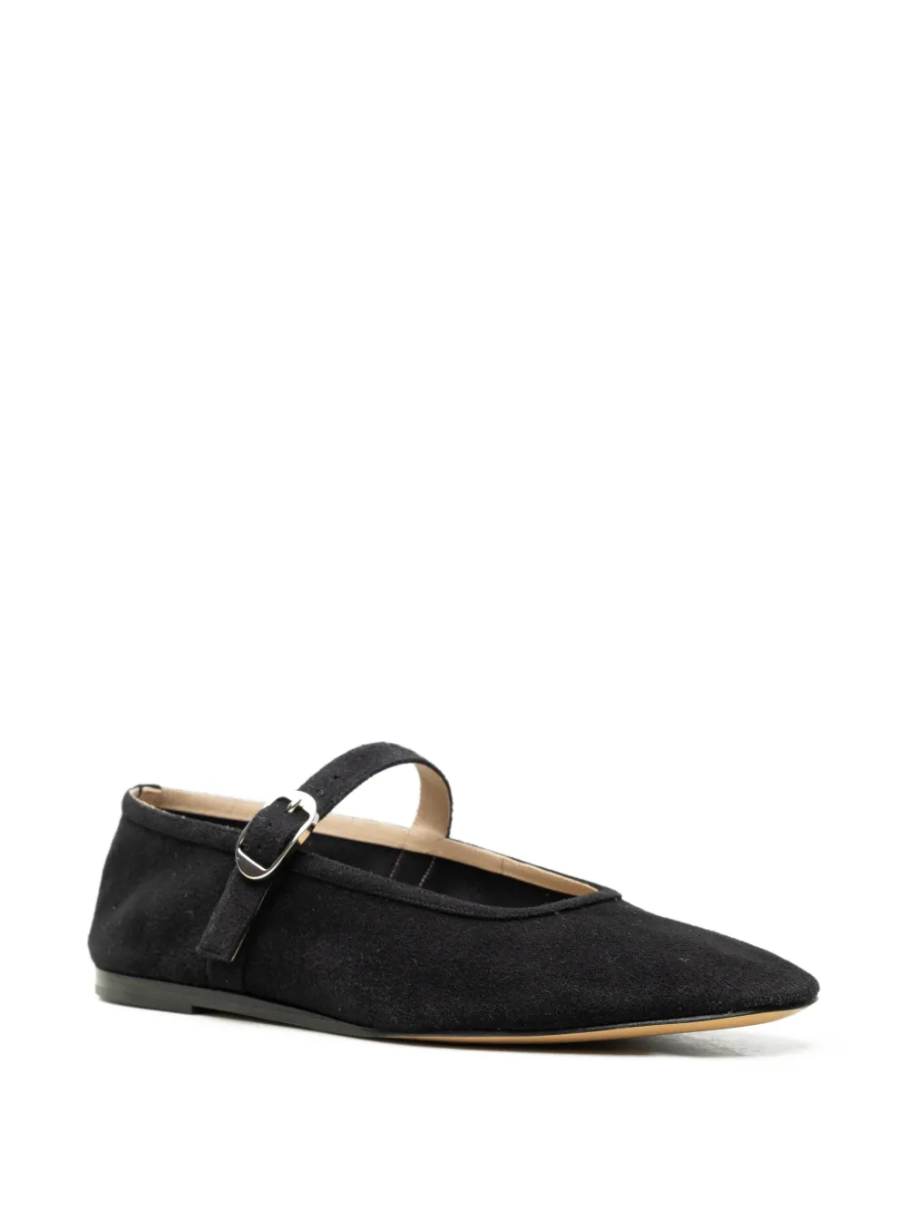Le Monde Beryl buckle ballet flats Zwart