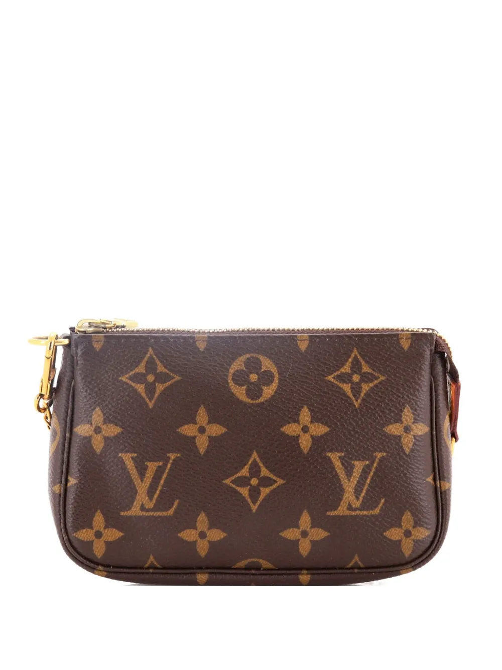 Louis Vuitton Pre-Owned Clutch Pochette Accessoires mini in tela con monogramma - Marrone
