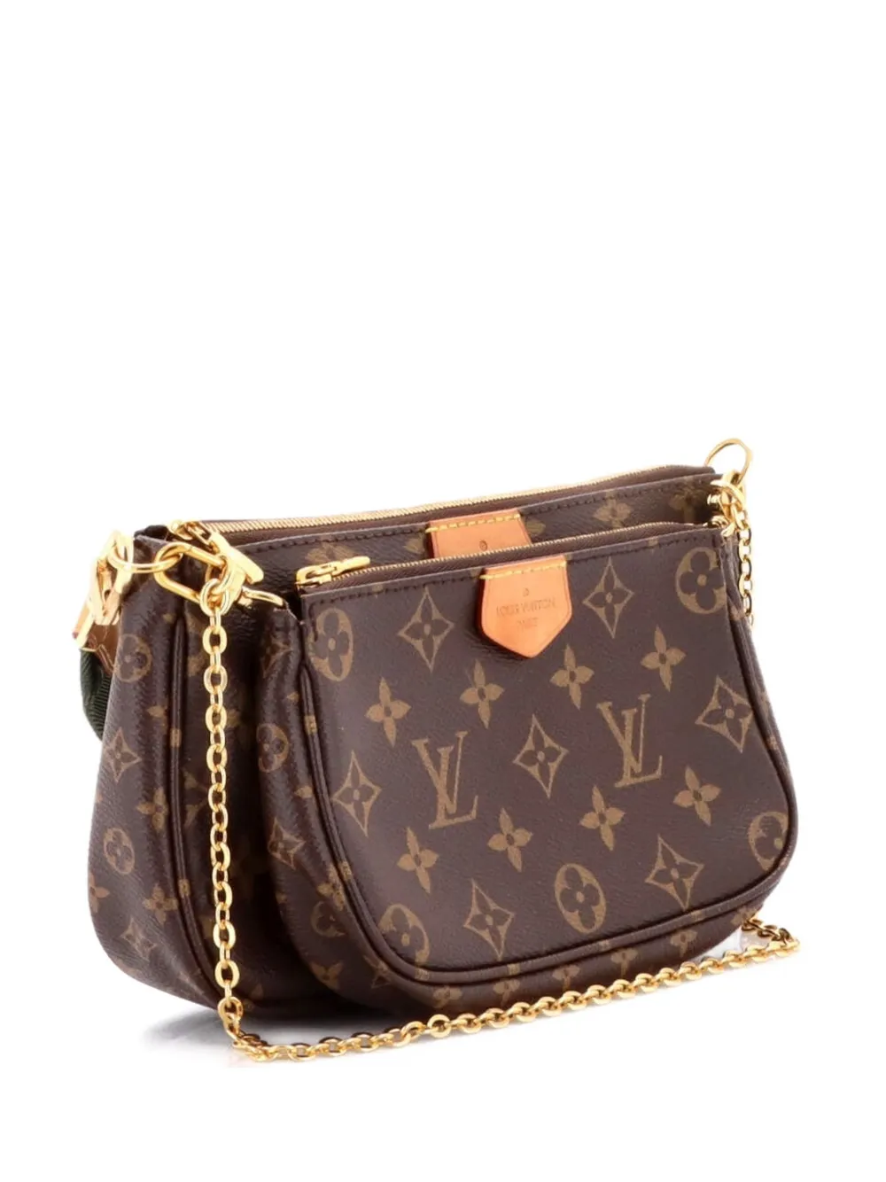 Louis Vuitton Pre-Owned Borsa a tracolla Multi Pochette Accessoires in tela con monogramma - Marrone
