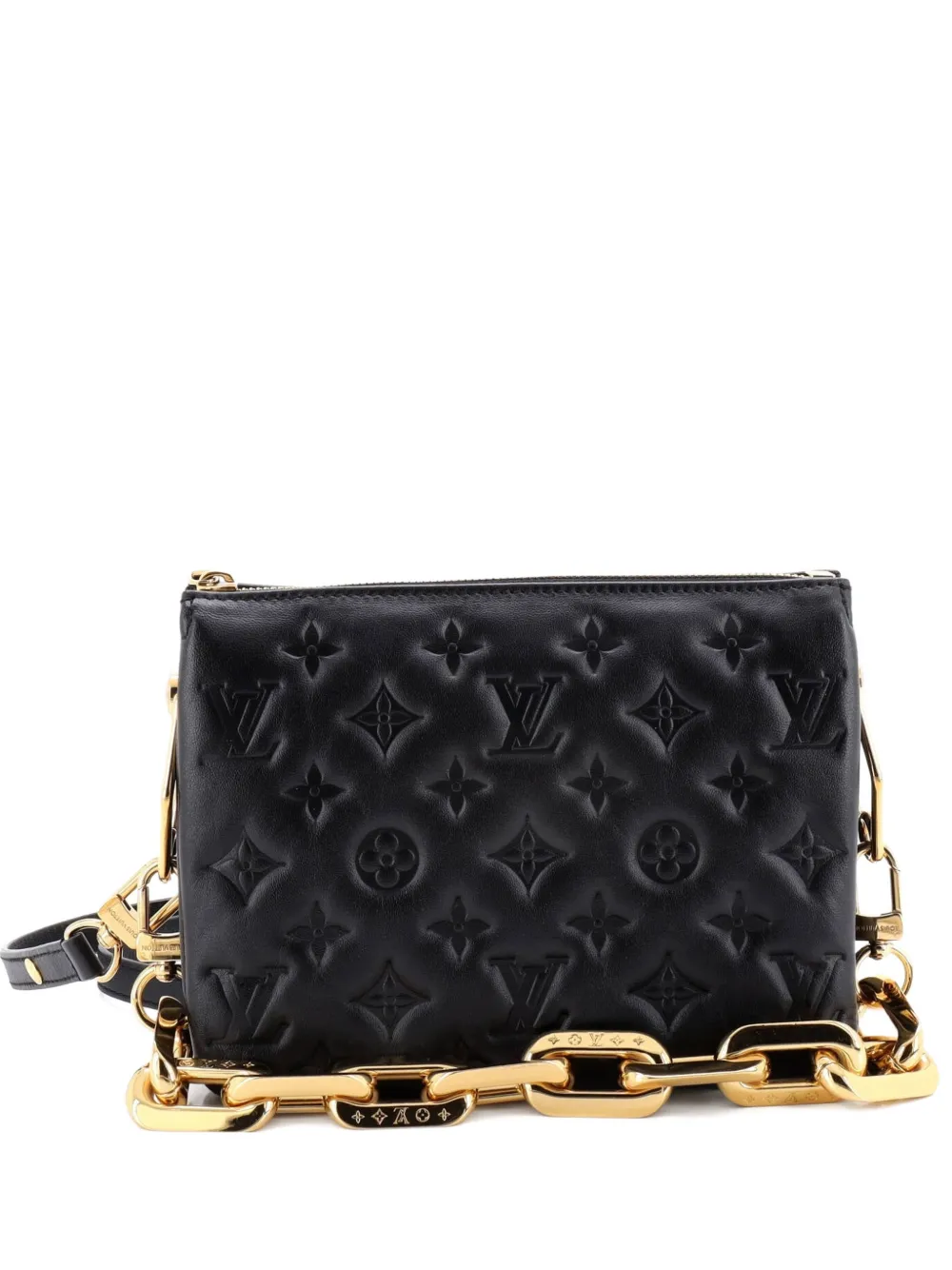 Louis Vuitton Pre-Owned Coussin Bag Monogram Embossed Lambskin PM crossbody bag - Schwarz