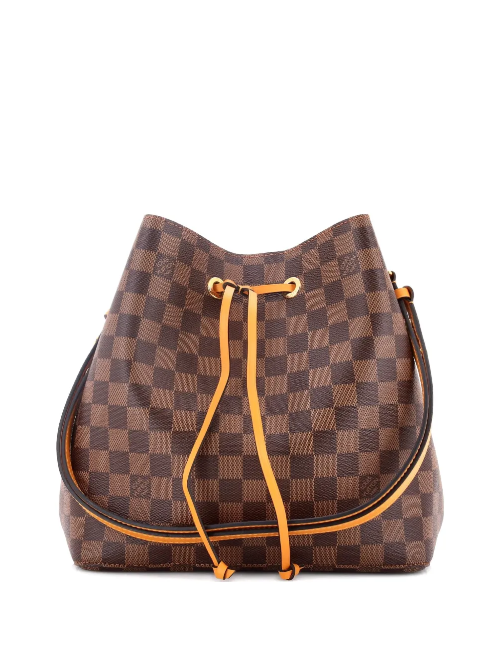 Louis Vuitton Pre-Owned Borsa a secchiello NeoNoe MM in tela Damier e pelle - Marrone