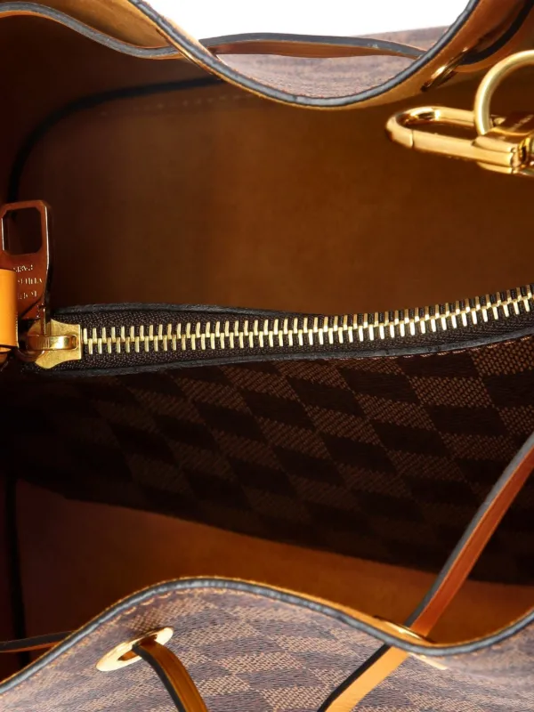 Louis Vuitton バケットバッグ ブラウン Louis Vuitton Pre-Owned ネオ ノエ ハンドバッグ ダミエ＆レザー MM