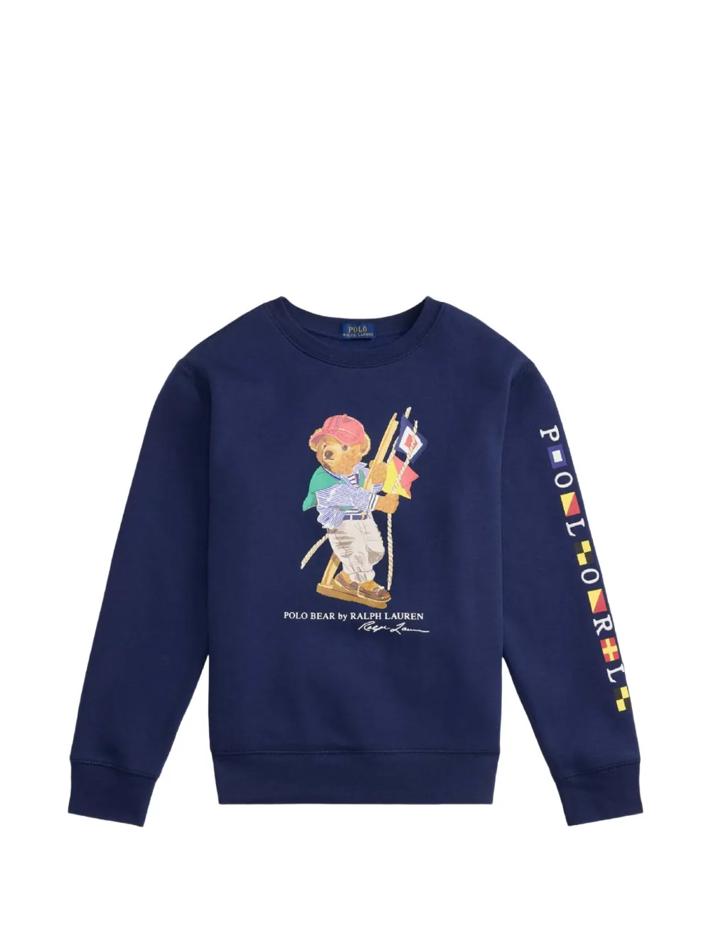 POLO RALPH LAUREN KIDS bear-print sweatshirt - Blu