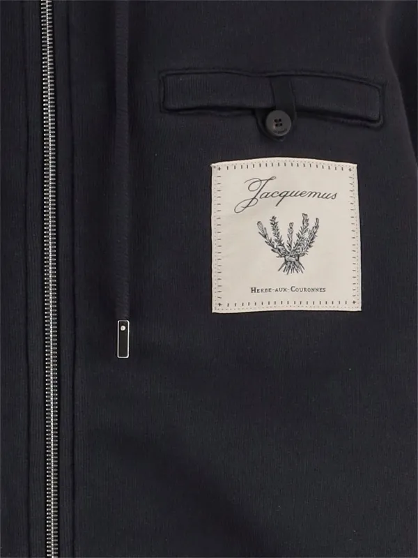 Jacquemus ジップポケット パーカー | ブラック | FARFETCH JP