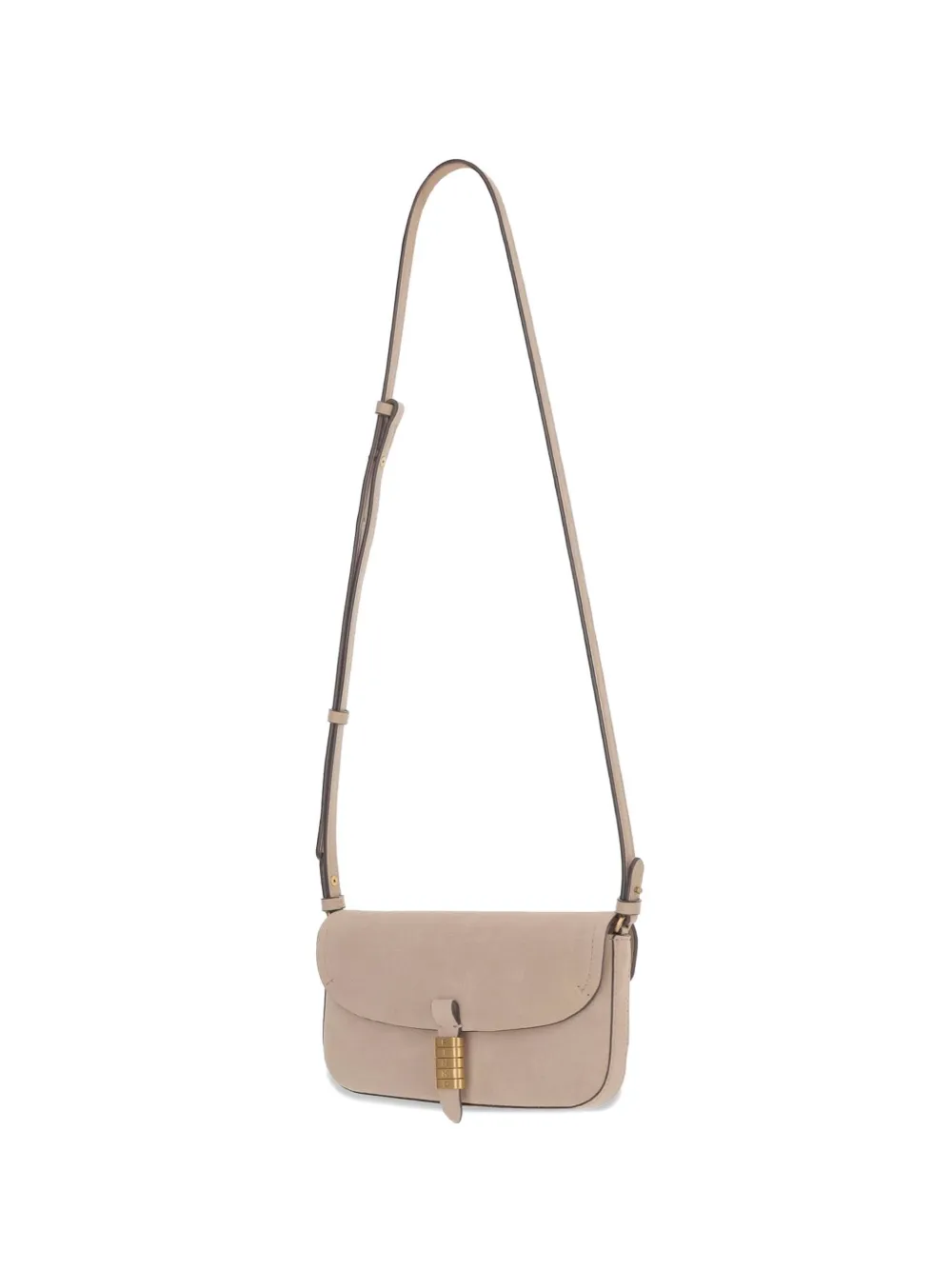 PINKO Medium saddle platte schoudertas Beige