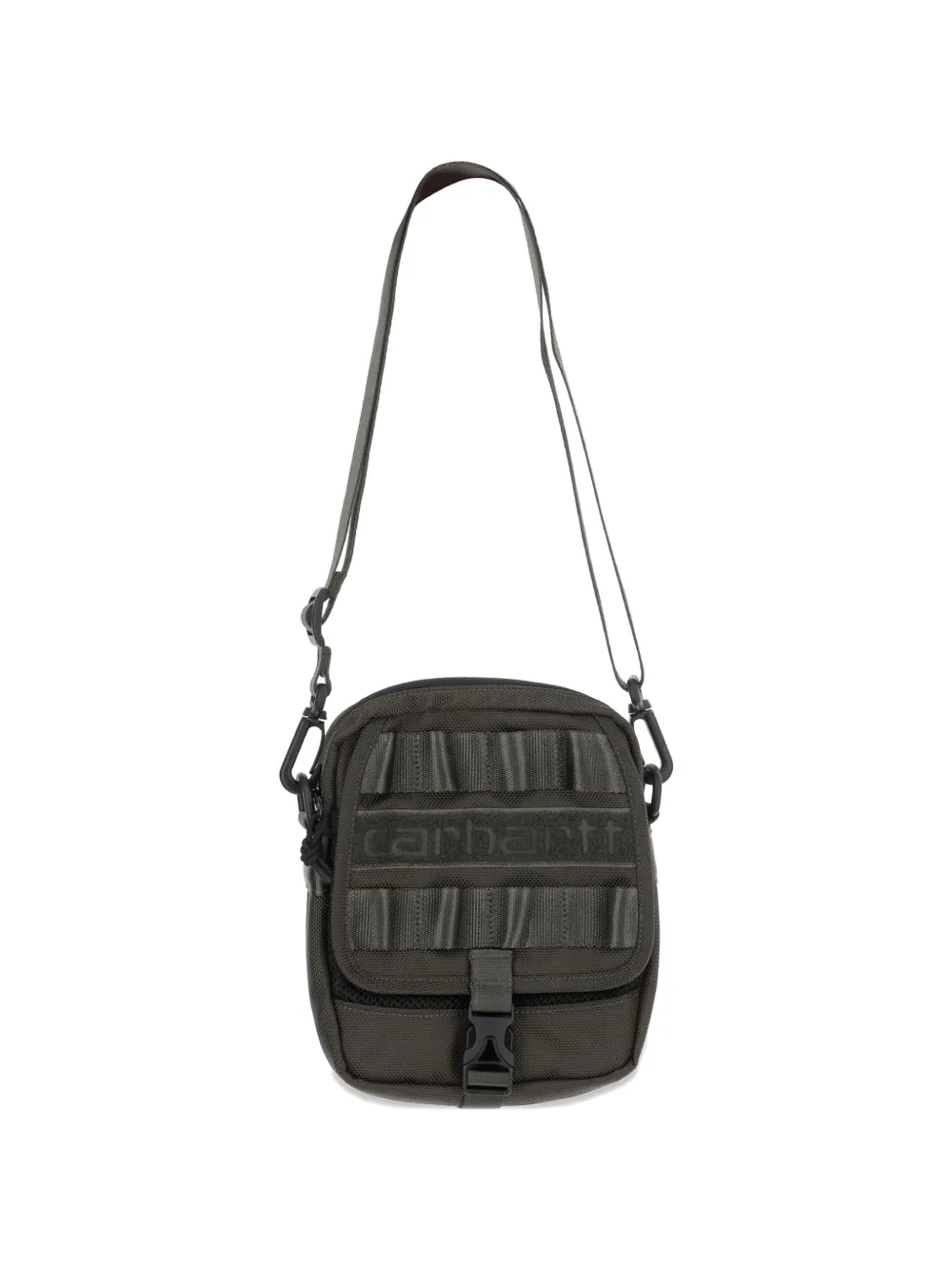 Carhartt WIP Prescott messengertas met logodetail Groen