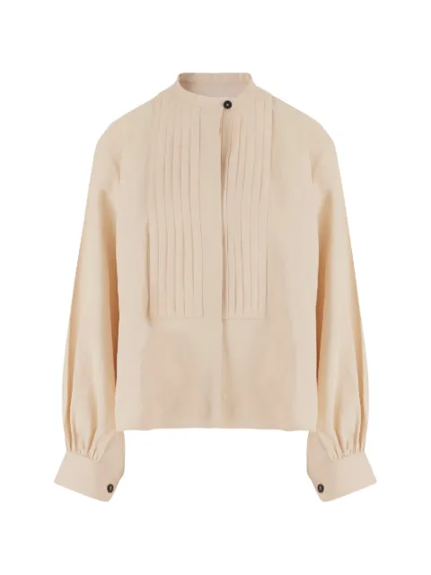 Jil Sander camisa con cuello mao