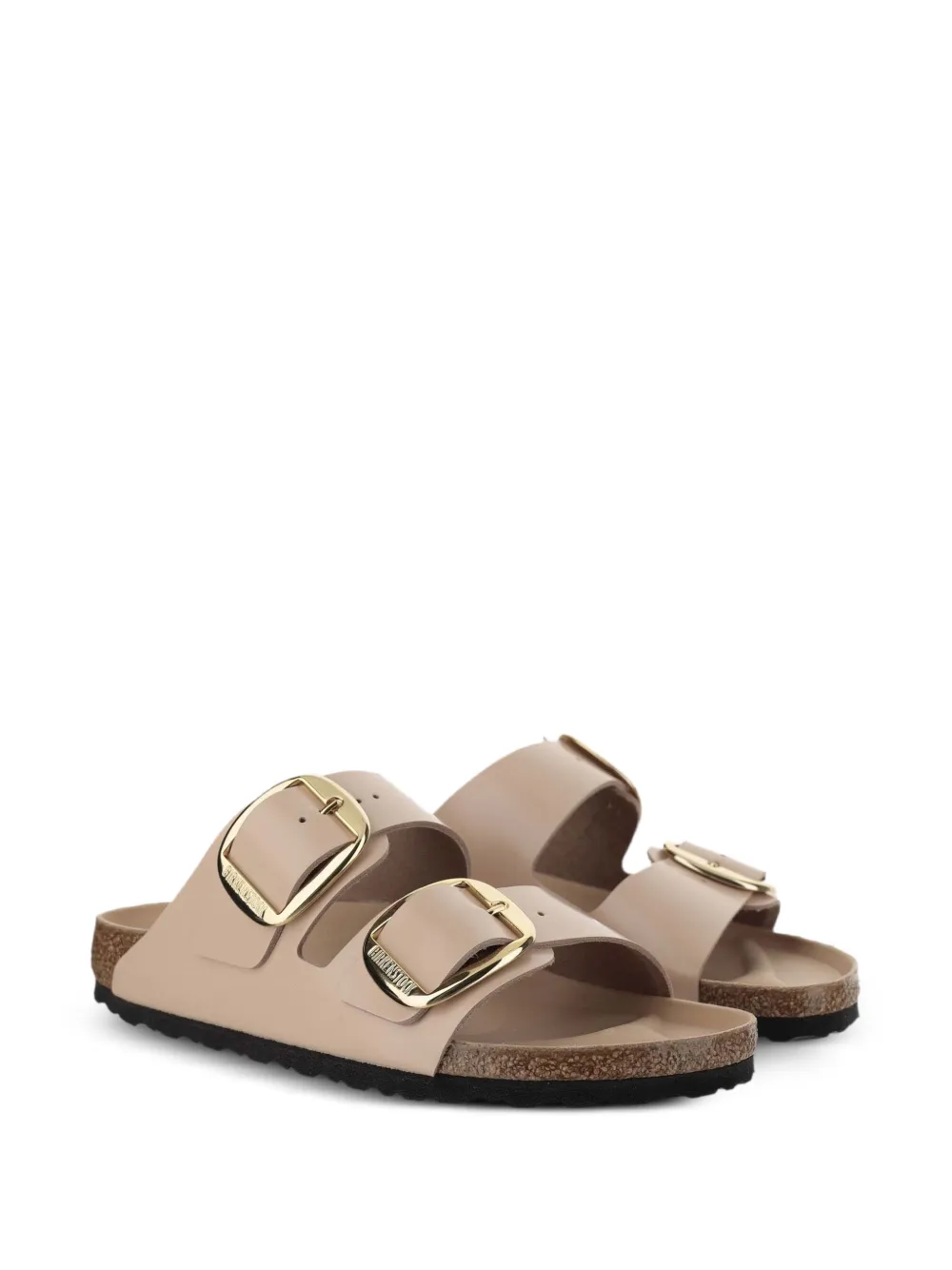 Birkenstock leather slippers Beige
