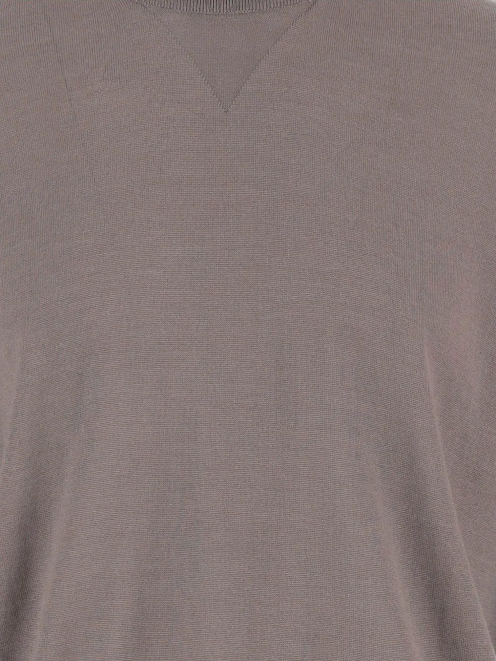  Herno Crew-neck Ribbed Sweater - Brown 