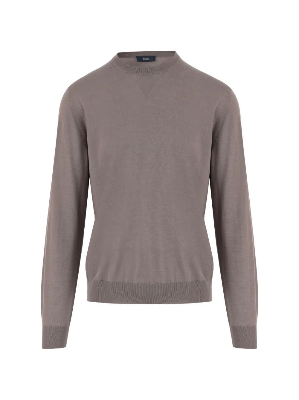 Herno crew-neck ribbed sweater - Brown